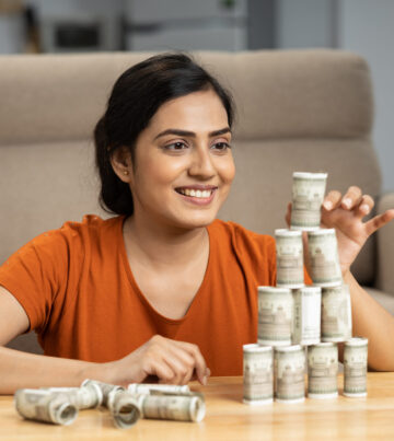 Indian young woman at home